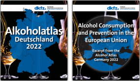 Titelbilder: Alkoholatlas Deutschland 2022 â€“ Deutsch und Englisch