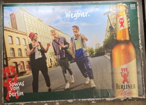 Bier-Werbeplakat