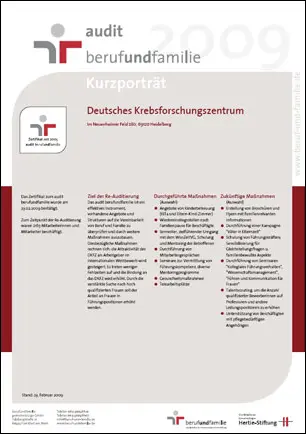 Zertifikat Audit 2009