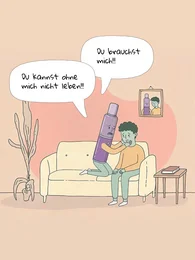 E-Zigarette sagt „Du kannst ohne mich nicht leben! Du brauchst mich!“