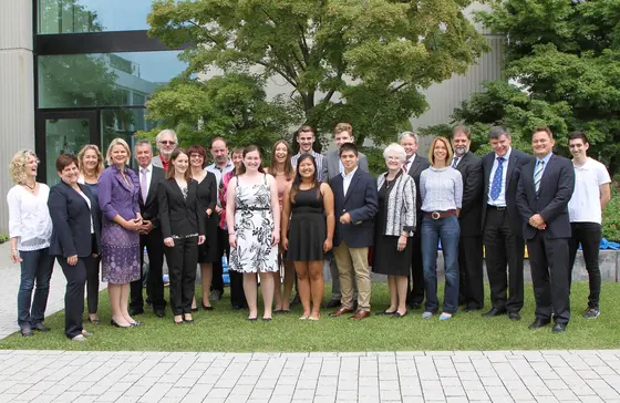 Herzlich willkommen waren die Teilnehmer des diesjährigen Schüleraustauschs im Deutschen Krebsforschungszentrum. Quelle: Deutsches Krebsforschungszentrum