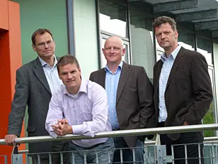Von links nach rechts: Frank Breitling, Volker Stadler, Thomas Felgenhauer, Ralf Bischoff