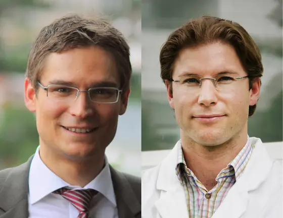 Dr. Matthias Eder (left), Prof. Dr. Mathias Heikenwälder