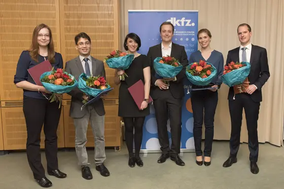 Dr. Amelie Lier, Dr. Kshitij Srivastava, Dr. Dagmar Walter, Dr. Volker Hovestadt, Dr. Theresa Bunse, Lukas Bunse (v.l.n.r.)