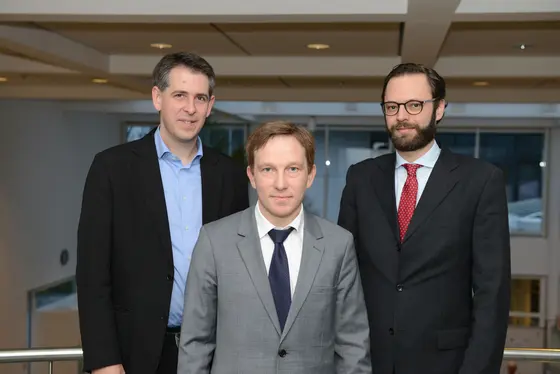 Von links nach rechts: Prof. Stefan Pfister, Prof. Roland Rad, Prof. Roman Thomas