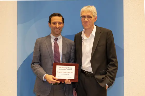 Benjamin L. Ebert, Stefan Fröhling (Geschäftsführender Direktor NCT Heidelberg)