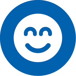 Symbol: Entspanntes Gesicht