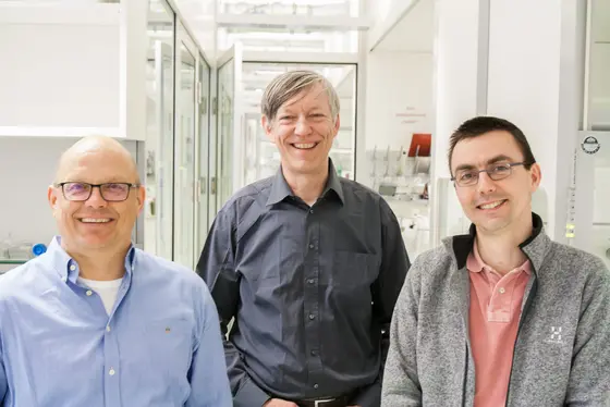 v.l.n.r.: Bernd Bukau, Hans-Reimer Rodewald, Tobias Dick