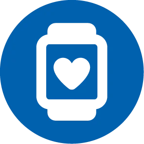 Symbol: Fitness-Uhr